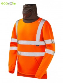 Leo Coombesgate Snood Sweatshirt Orange High Visibility